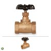 Everflow FIP Short Globe Style Stop Valve, Brass 3/4" 73342-NL